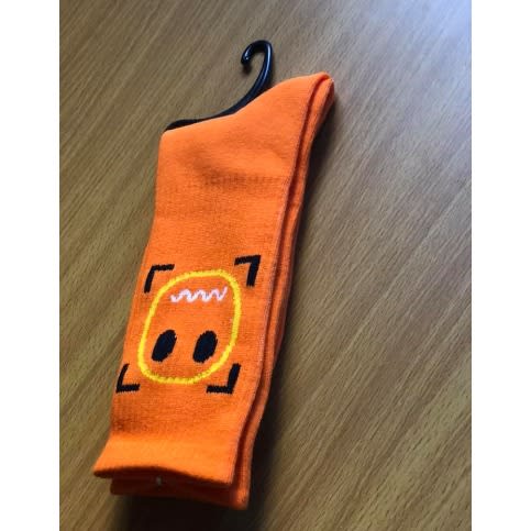 Smile Orange Men's Socks