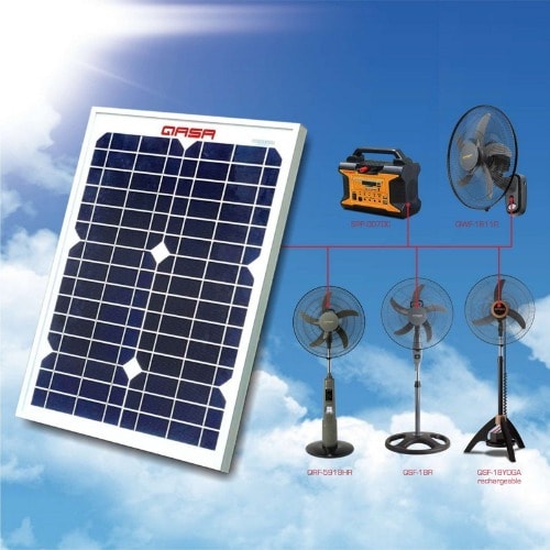20 Watts 12V-15V Mono Solar Panel For Rechargeable Fans