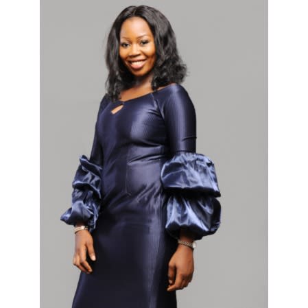 Balloon Sleeve Dress - Blue