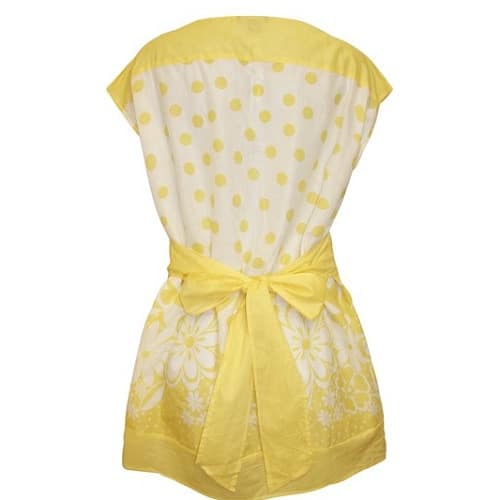 Dizzy Lizzy Pure English Cotton Deep V-Neck Floral Top