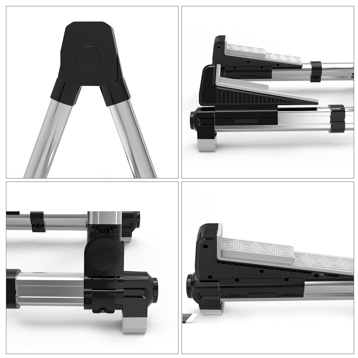 Guitar Open Sound Stand Foldable Aluminum Alloy Bracket Folding Guitar Stand Universal A-Frame Stand for Guitar