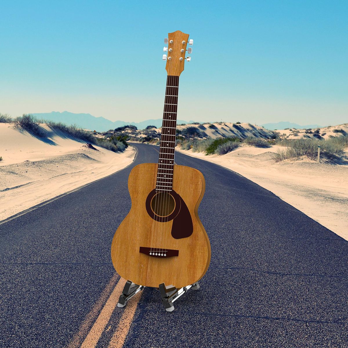Guitar Open Sound Stand Foldable Aluminum Alloy Bracket Folding Guitar Stand Universal A-Frame Stand for Guitar