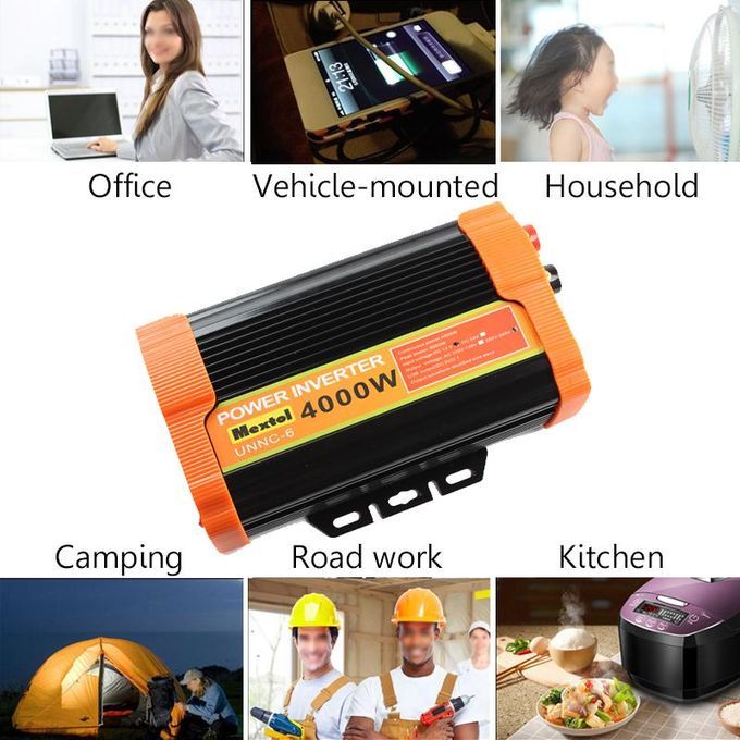 Solar Power Inverter 8000W Peak Modified Sine Wave Converter DC12V To AC220V