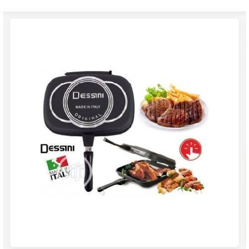 NEW DESSINI Double- Sided Non- Stick Oil Free Grill Pan-36CM