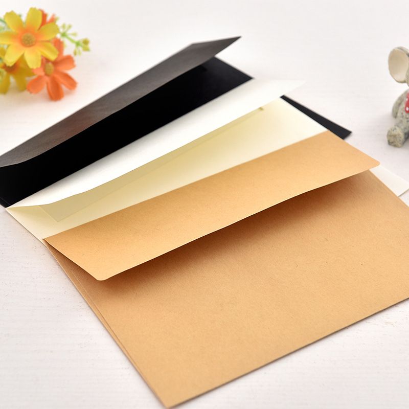 10pcs/pack 17.5x12.5cm Kraft White Ivory White Bla