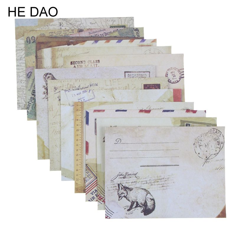 12 Pcs/lot 12 Designs Paper Envelope Cute Mini Env