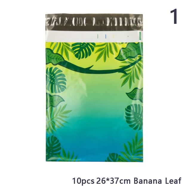 10pcs Polythene Film Mailing Bag Pattern Printed S