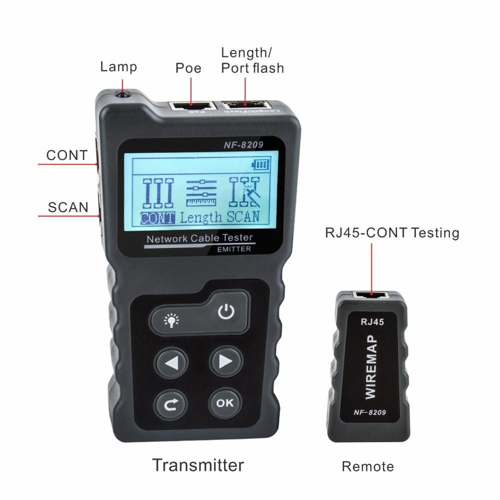 NOYAFA NF-8209 RJ45 Cable Tracker POE Network Wire