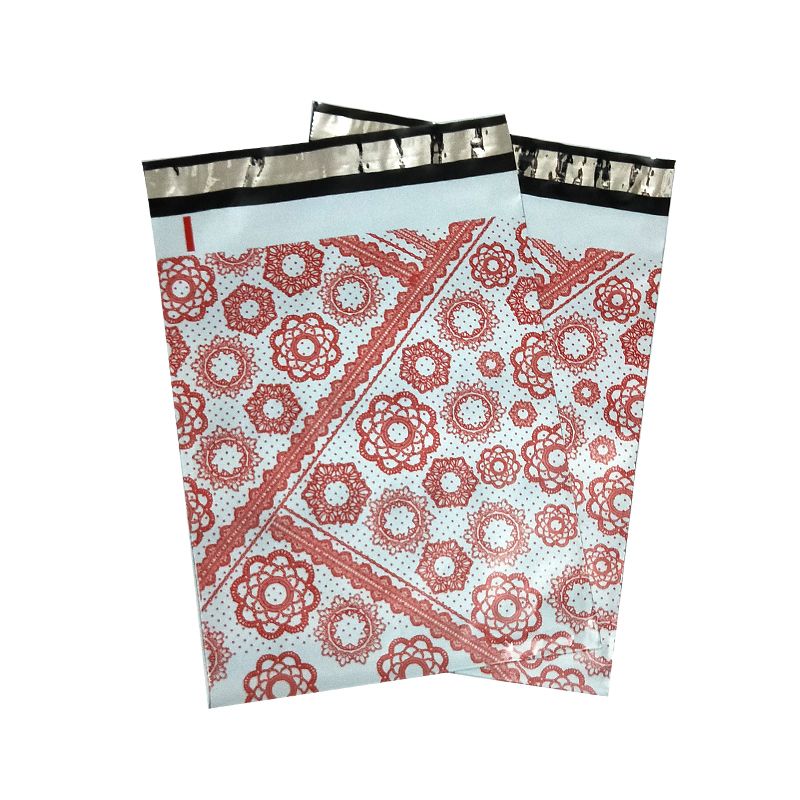 10pcs 25.5*33cm 10*13 Inch Red/black Flower Design