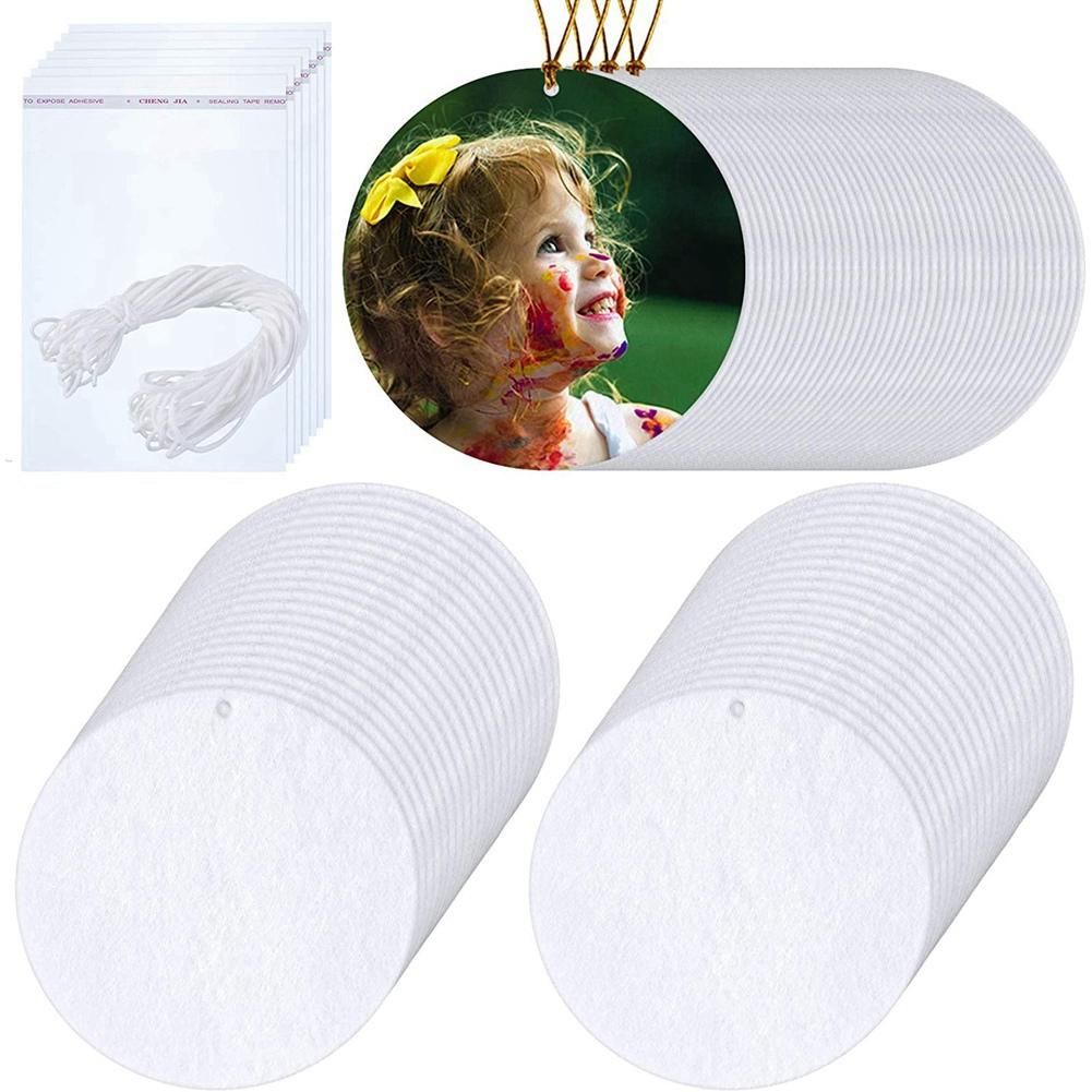 100 Pieces Sublimation Air Freshener Blanks DIY Air