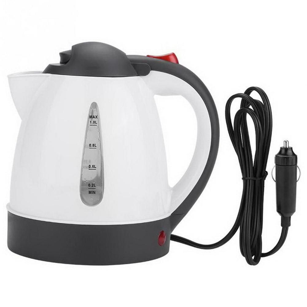1L Electric Water Kettle Stainless Steel 250W 24/12V