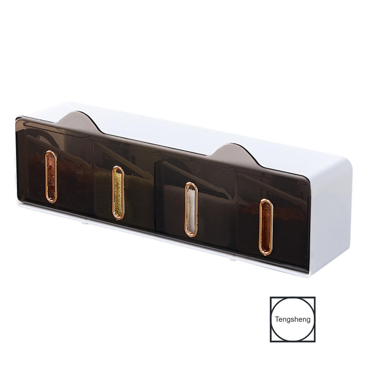 Multifunctional Spice Box 4 In 1 Condiment Spice Container