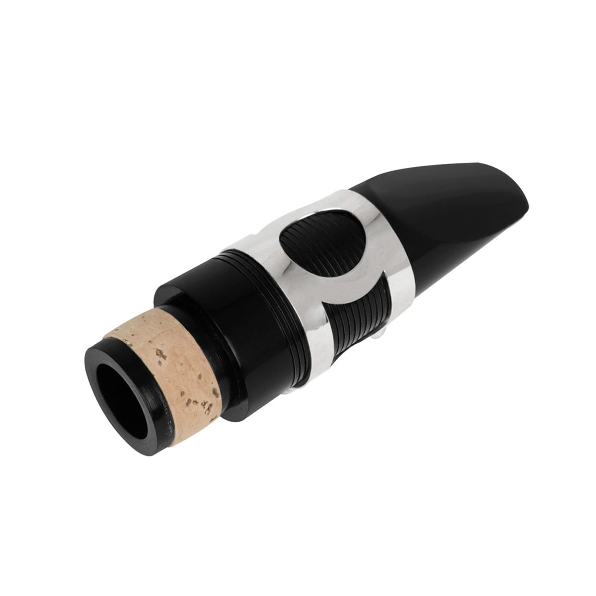 Clarinet Mouthpiece Set Threaded Metal Clip ABS Cork Mouthpiece Hat Reed Clarinet Mouthpiece 4 Pieces