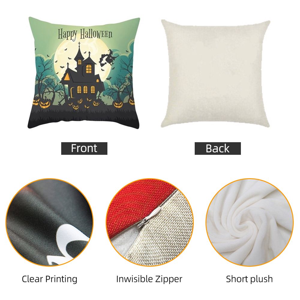 4Pcs / Set Halloween Decorative Pumpkin Pillow Covers