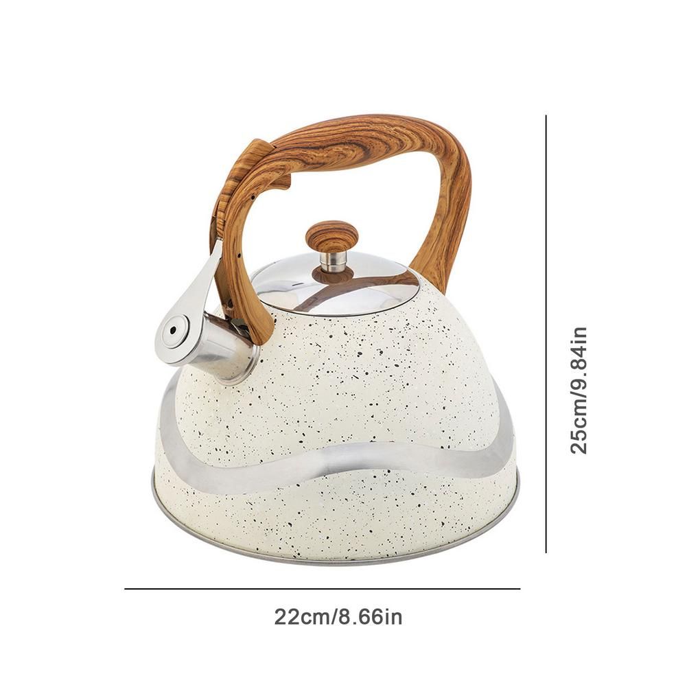 3L Stainless Steel Whistling Tea Kettle Stovetops