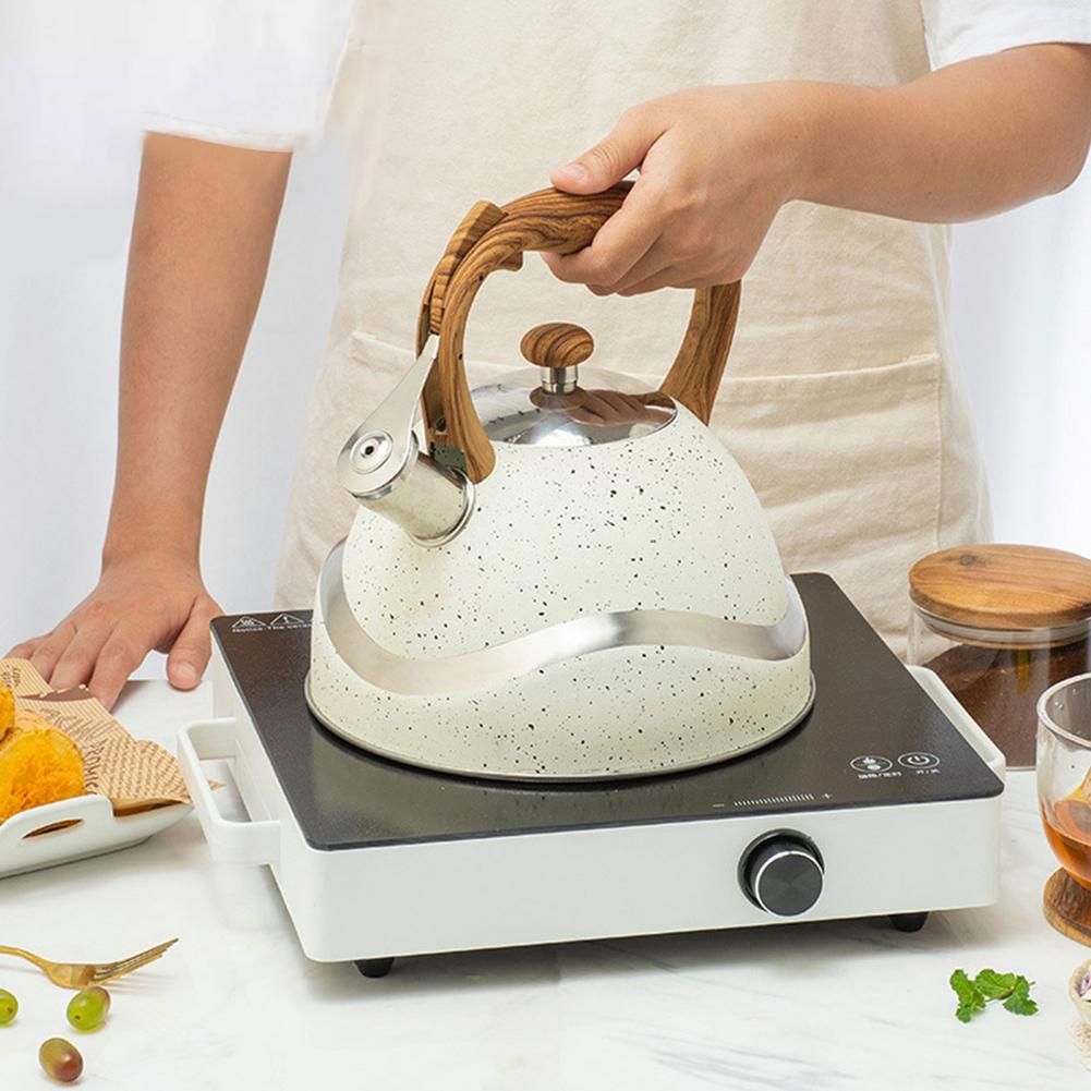 3L Stainless Steel Whistling Tea Kettle Stovetops