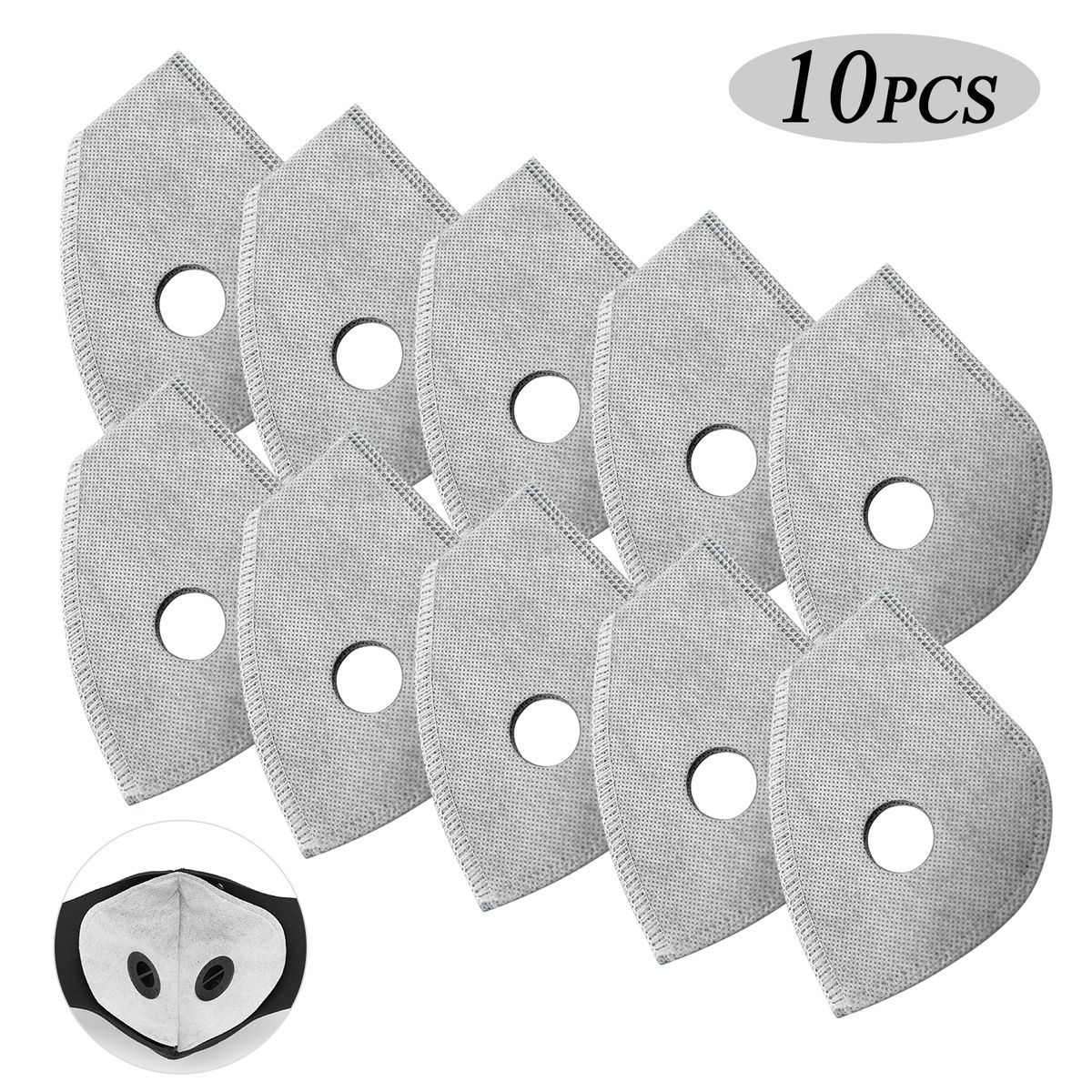 10 PCS Active Carbon Replacement Parts Dust Mask Replacement