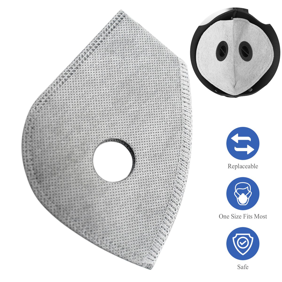 10 PCS Active Carbon Replacement Parts Dust Mask Replacement