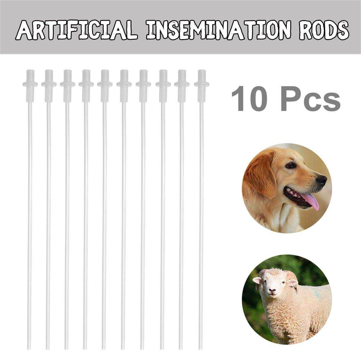 10x Canine Dog Goat Sheep Insemination Breed Whelp Catheter Rods Tube