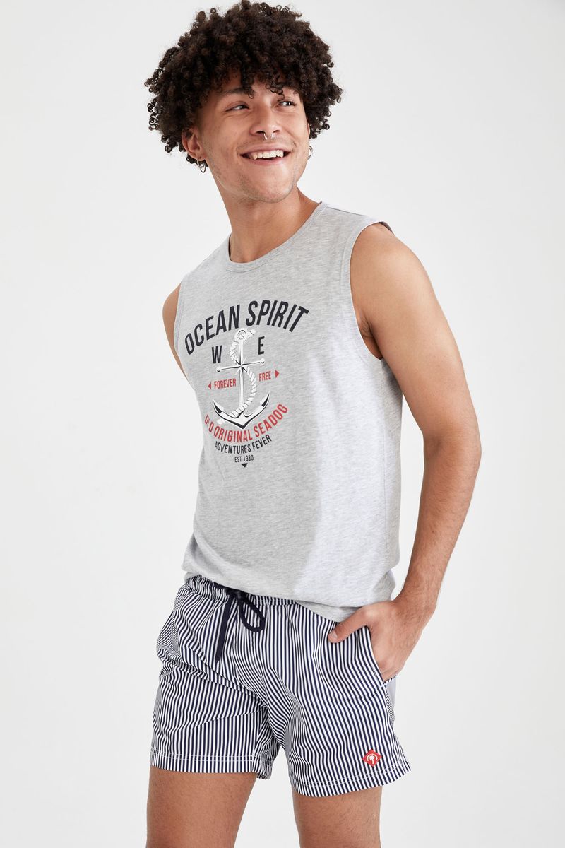 Man Woven Swimming Short - Navy