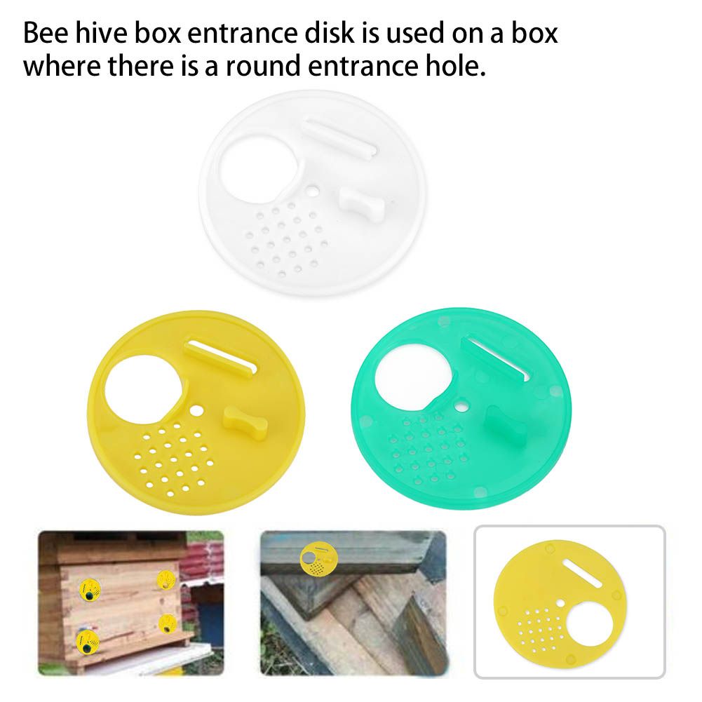 12pcs Plastic Round Beehives Nest Door Vent Beehive