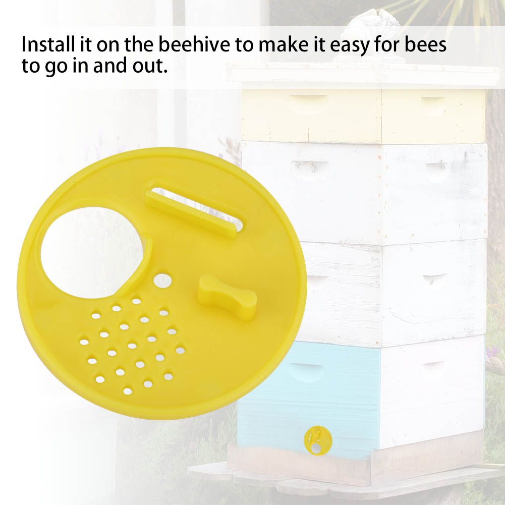 12pcs Plastic Round Beehives Nest Door Vent Beehive