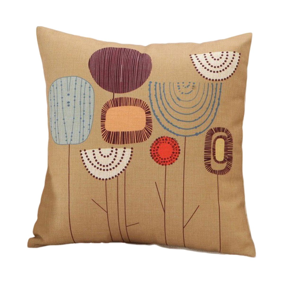 Flower Pillow Case Living Room Fashion Pillowcase Decor C
