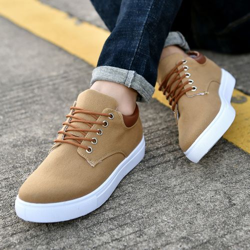 Men Canvas Shoes Low Top Travel Walking Shoes Flat Casual Footwear Big Size