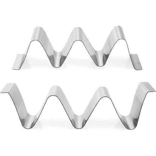 Taco Holder Stand,Set Of 6 Stainless Steel Tray,Stylish