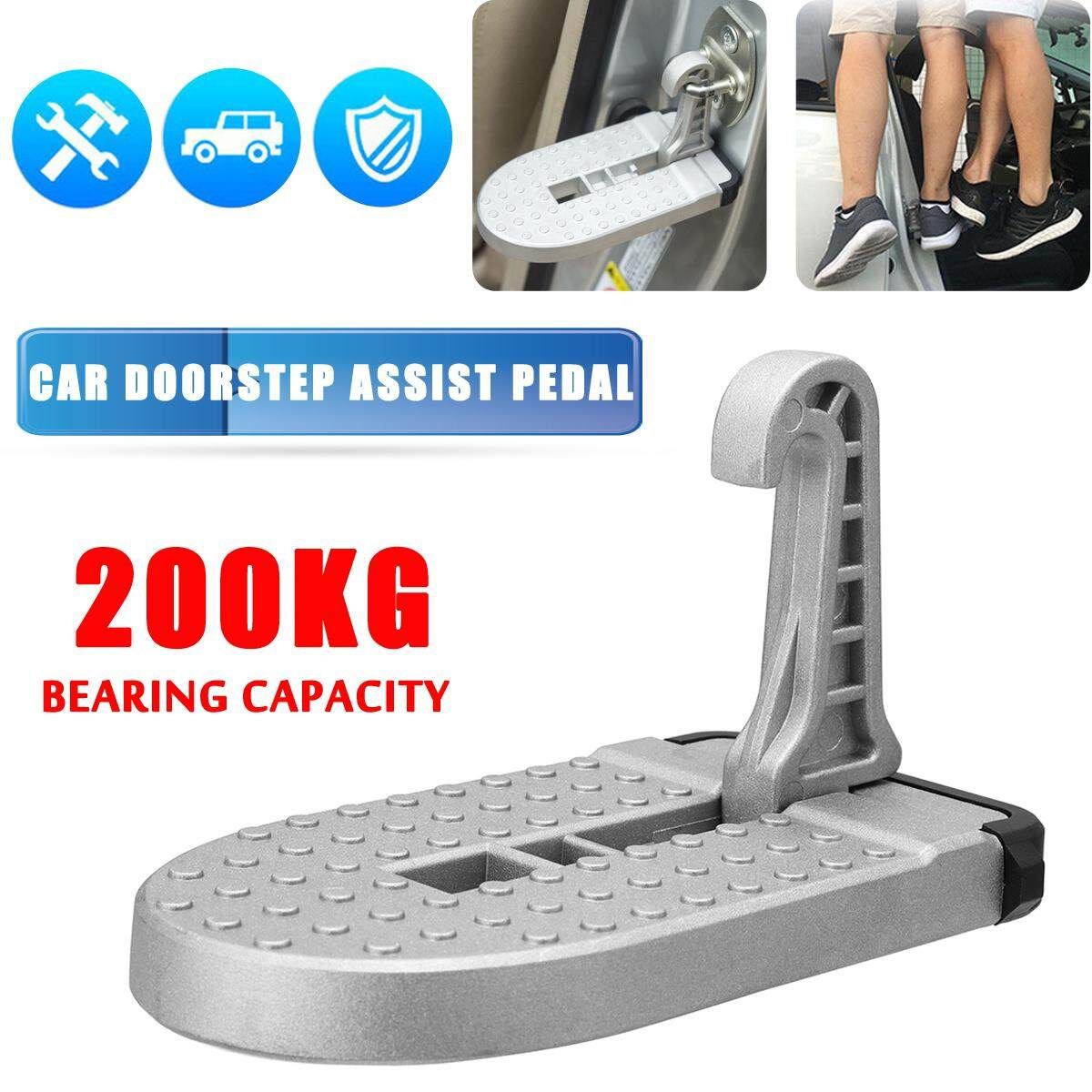 Vehicle Easy Access Top Roof Of Car Door Stairs Foot Pedals With Safety Hammer