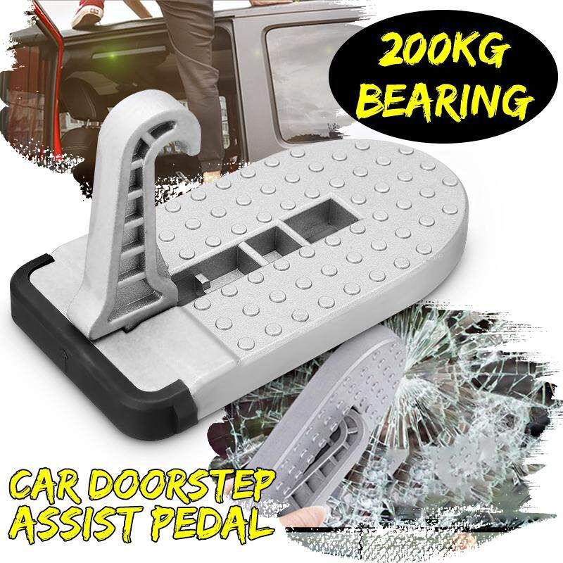 Vehicle Easy Access Top Roof Of Car Door Stairs Foot Pedals With Safety Hammer