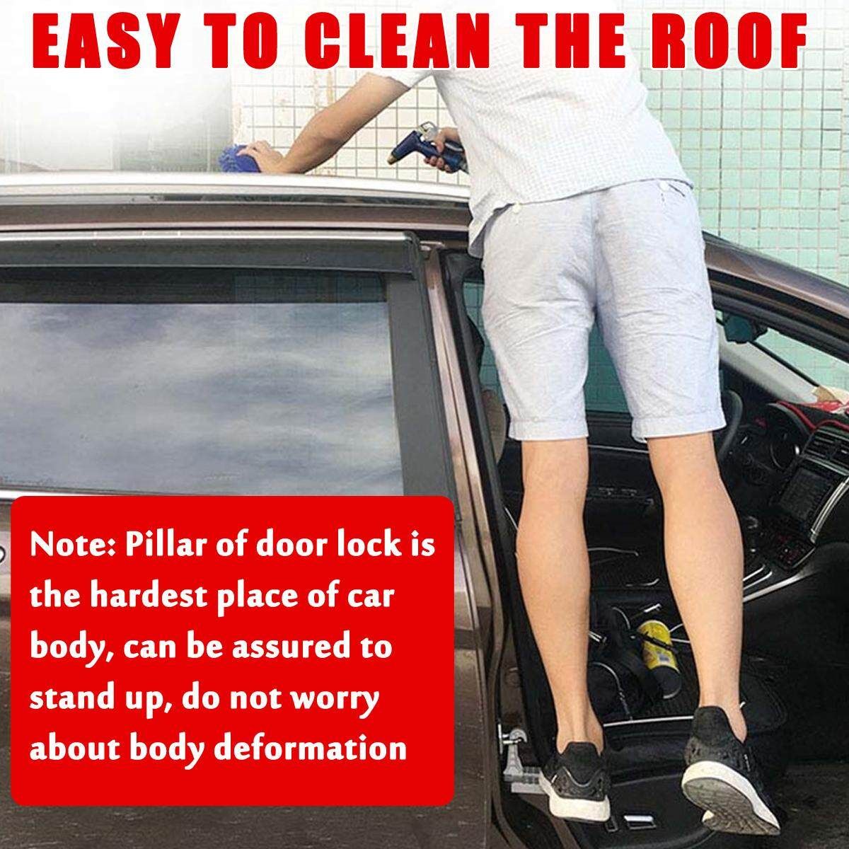 Vehicle Easy Access Top Roof Of Car Door Stairs Foot Pedals With Safety Hammer