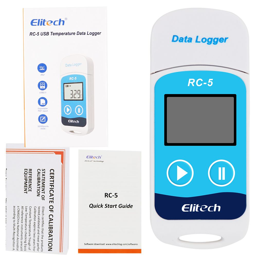 Elitech RC-5 USB Temperature Data Logger Recorder External