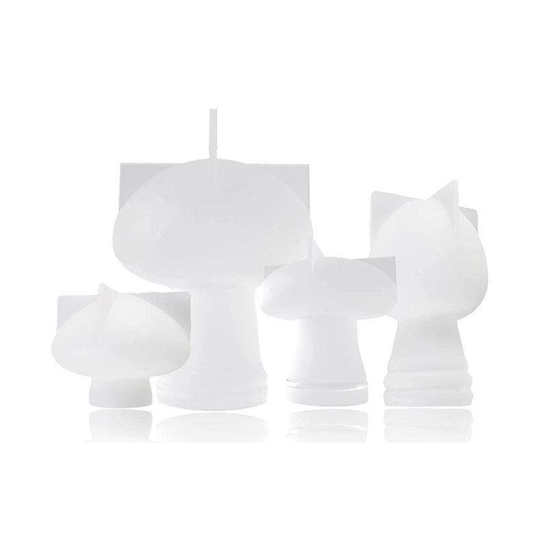 4Pcs Mushroom Moulds Mushroom Resin Moulds Silicone Big Mushrooms 3D Silicone Moulds for Epoxy