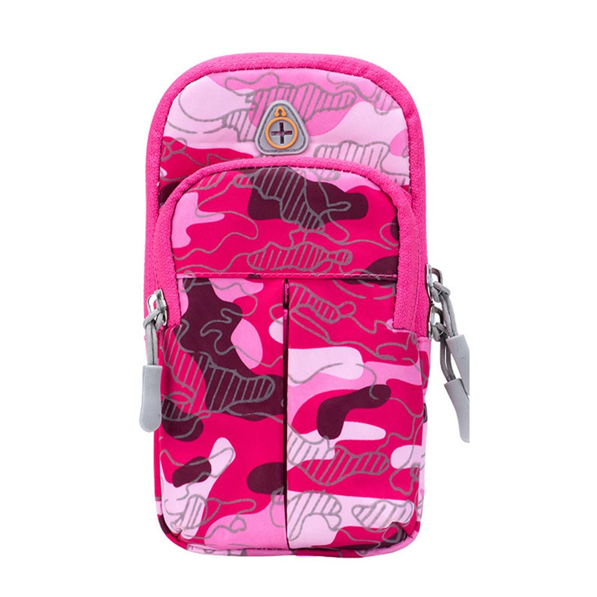 Arm Bag Exercise Workout Armband Phone Holder Pink and Gray