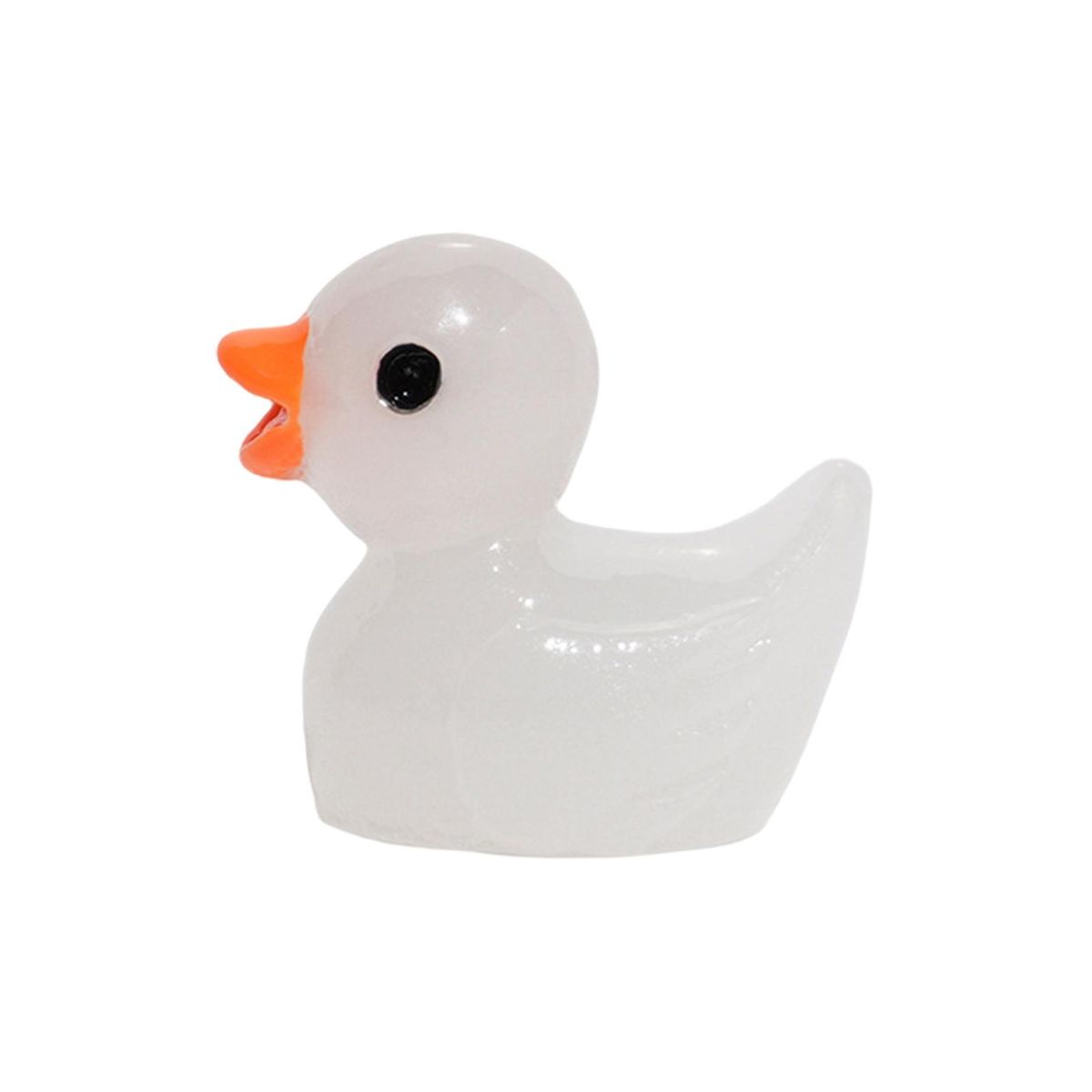 100Pcs Mini Duck Model Car Mini Duck Statue Ornament White