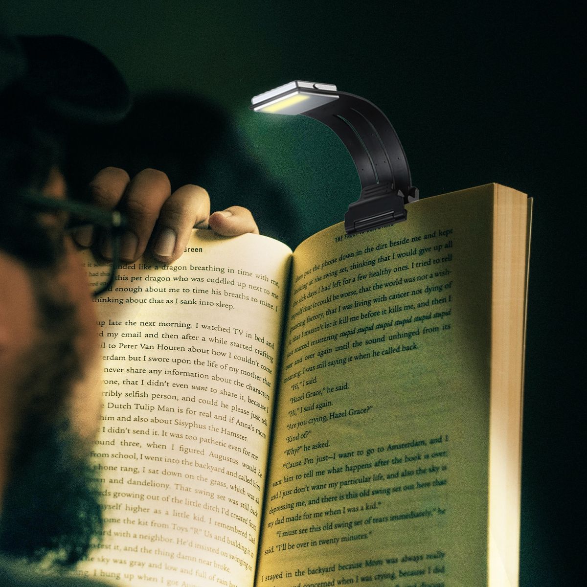 Clip-on LED Reading USB Rechargeable Flexible Bendable