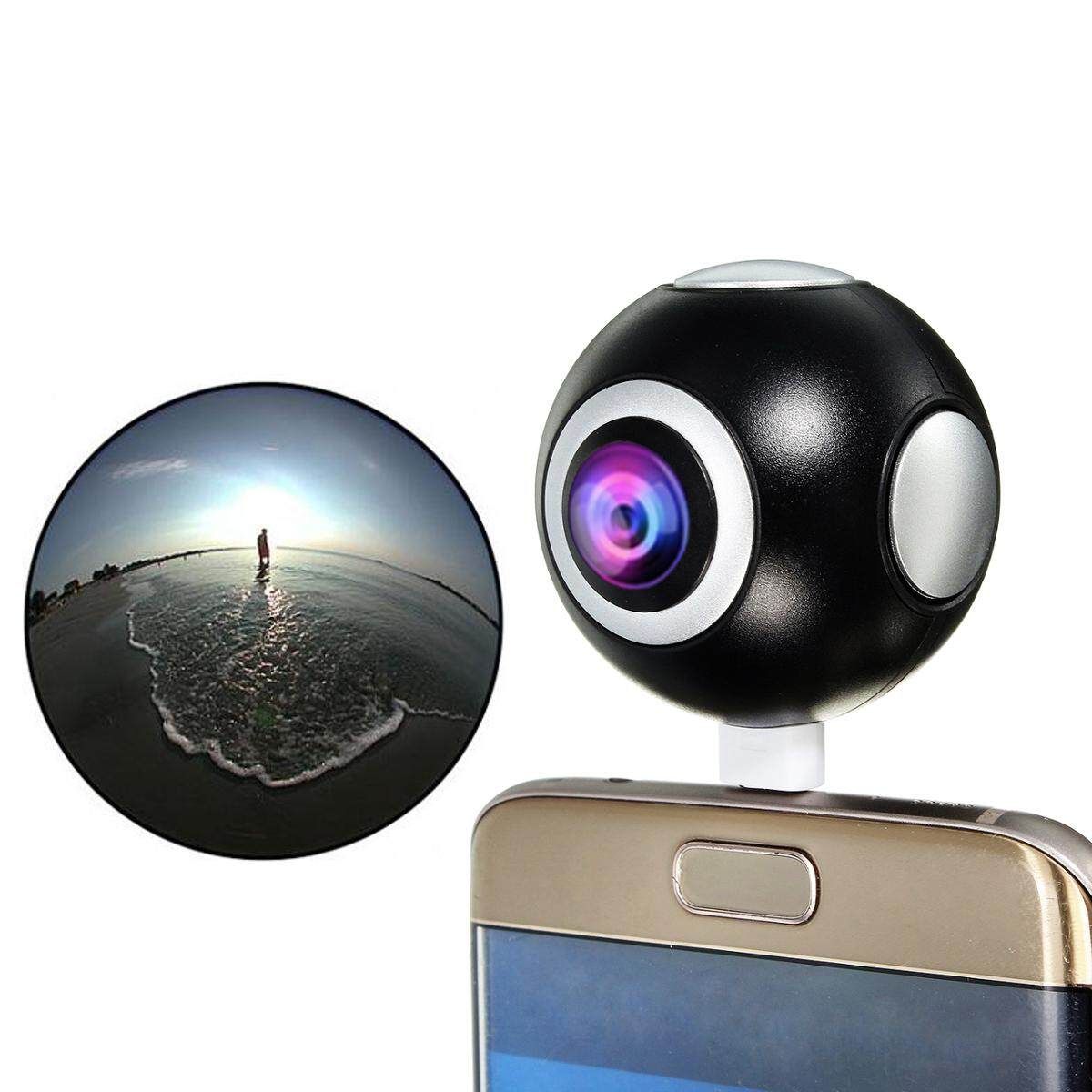 Dual HD 360° VR Clip On Camera Spherical Panoramic 720° Fisheyes (USB Type-)