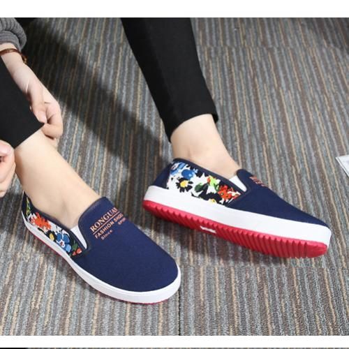 Ladies Light Casual Flat Shoes Office Shoes-Blue