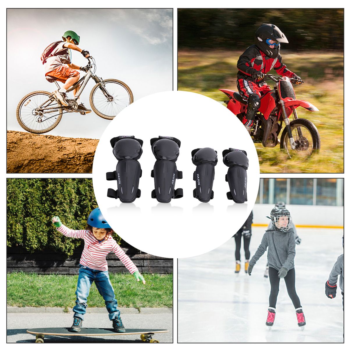 4pcs Knee Pads Elbow Pads Elbow Knee Guards Protective Gear