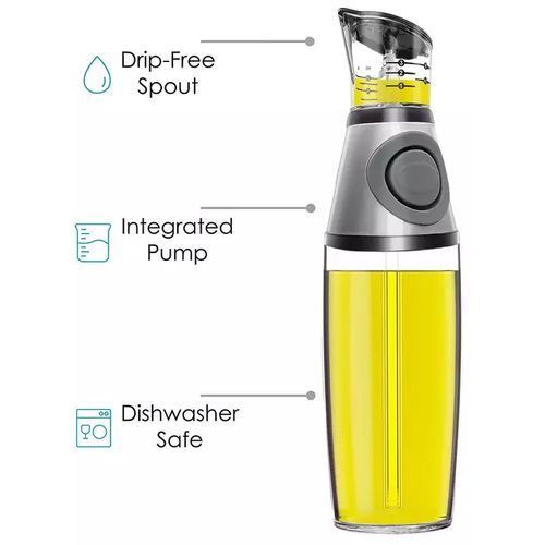 Olive Oil Dispenser/Vinegar Glass Bottle Portion Control.