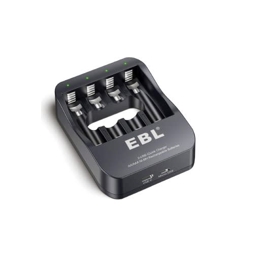Smart Dual Usb Charging Port 2 Hour Quick Charger With 2300mah Rechargeable Batteries-4 Pc