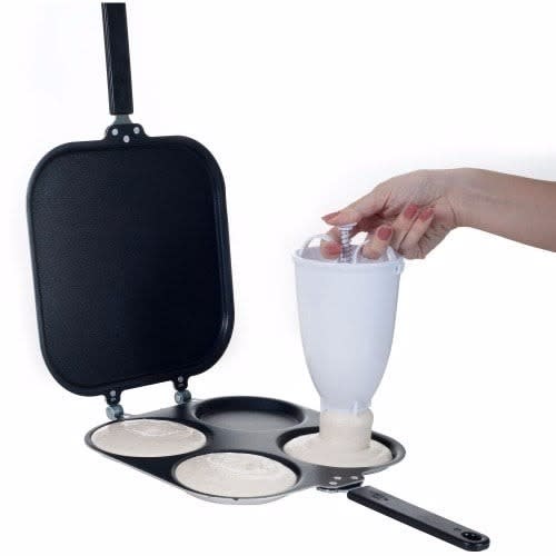 Pancake Maker Pan + Doughnut Dispenser Bundle