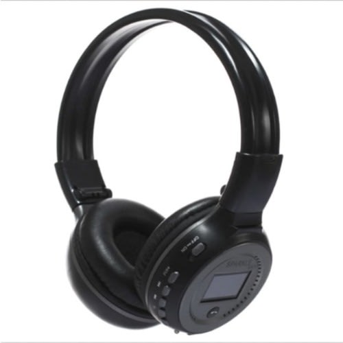 Foldable Hifi Stereo Wireless Bluetooth Headphone - Black