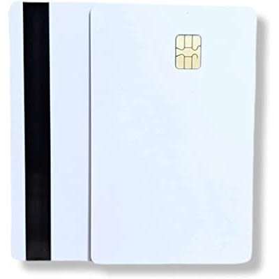 Magnetic Stripe Chip Cards With Hico 2 Track - Sle4442 - 10 Pieces