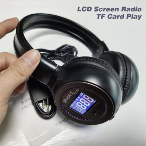 Stereo Bluetooth Headphone Wireless - B570 - With Lcd Screen And Fm Radio Tf Card Mp3 Play