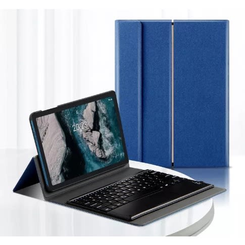 Bluetooth Keyboard And Case For Nokia T20 - Blue