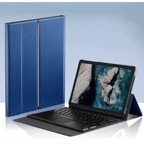 Bluetooth Keyboard And Case For Nokia T20 - Blue