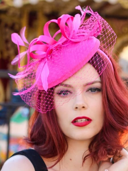 Edge Fascinator - Pink