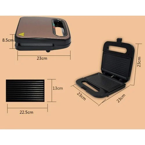 Sokany 2 Section Sandwich Maker AK-C021 - 750W